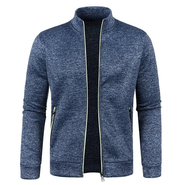 Zipper Jackets Standing Collar