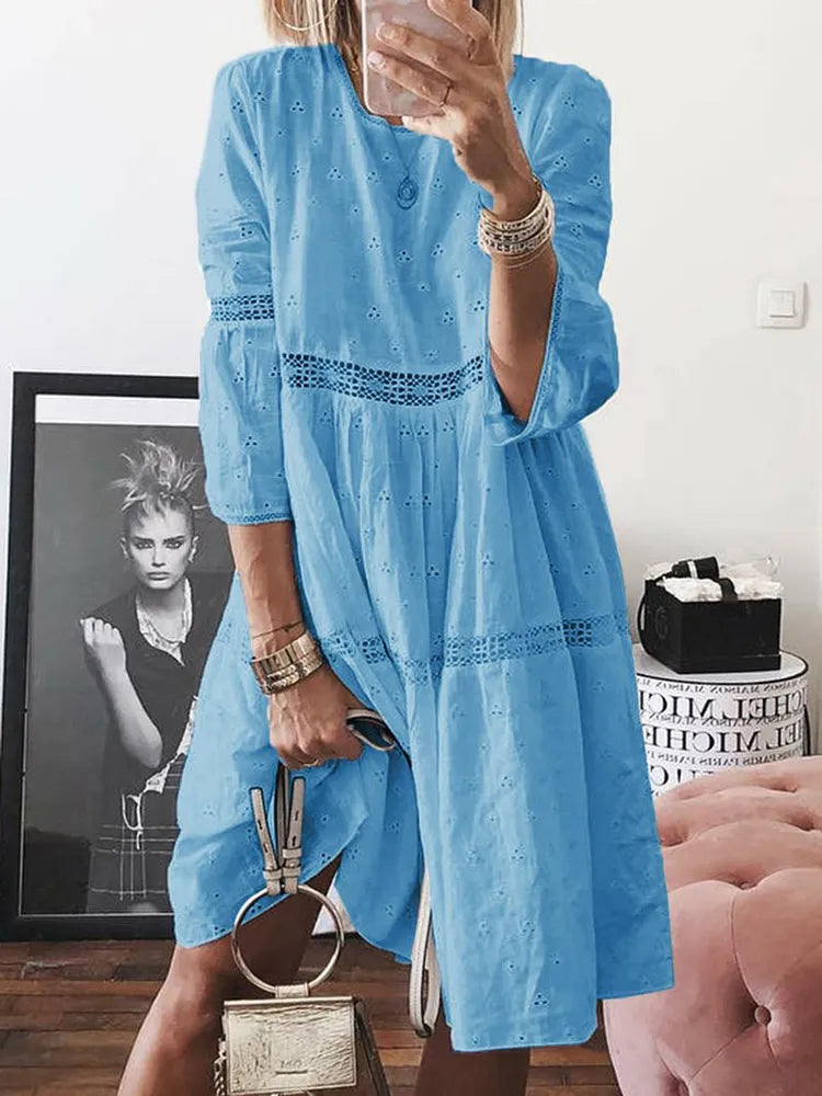 Boho Midi Dress Sexy Backless Dress