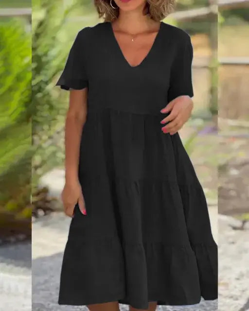 Cotton And Linen Casual Dresses