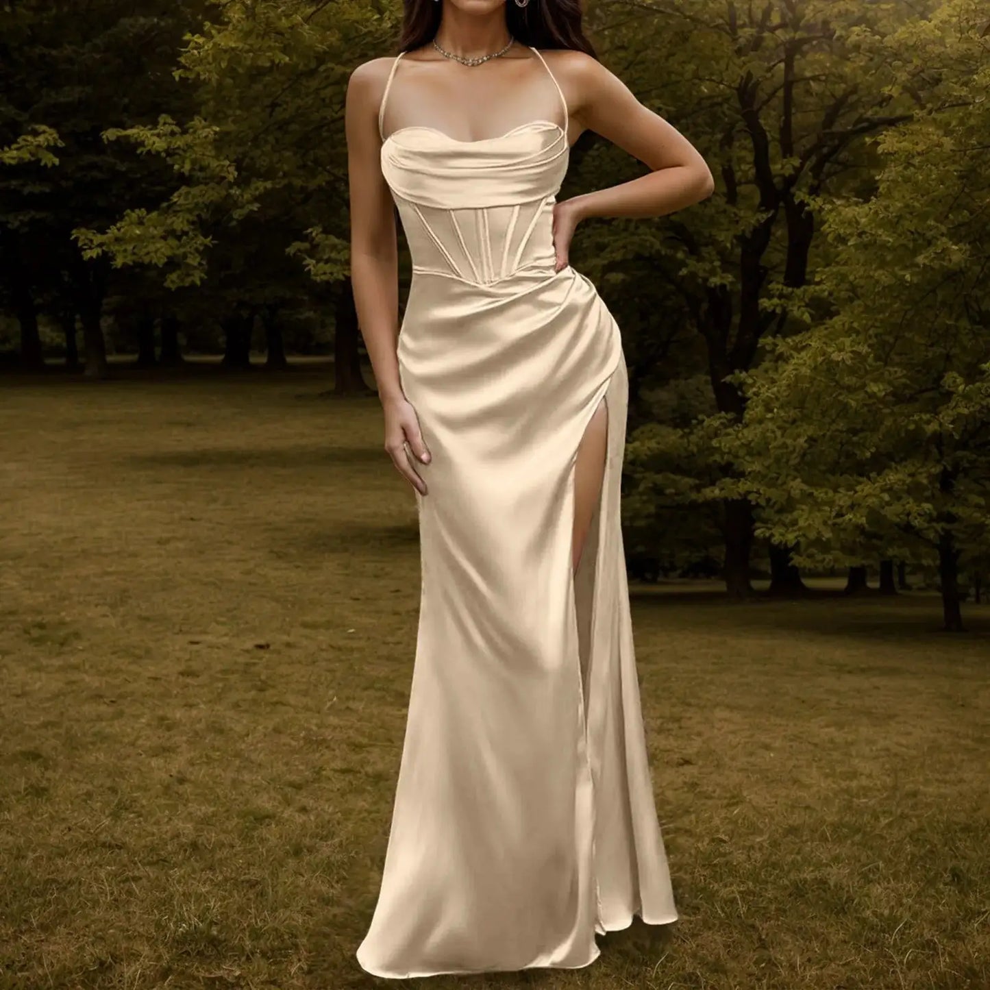 Satin Dress