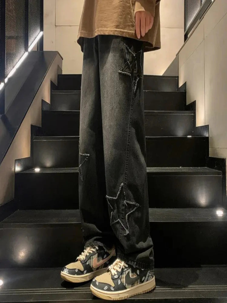 Y2K Vintage Korean Blue Streetwear