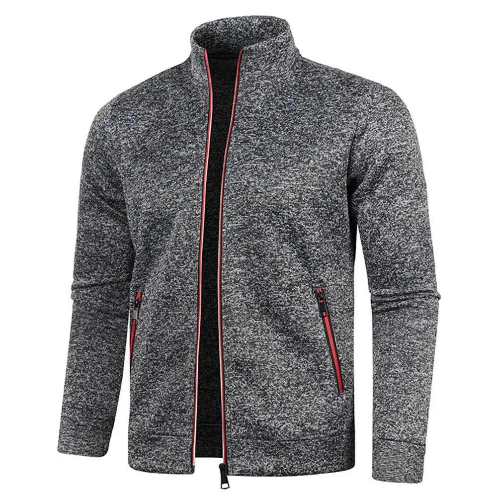 Zipper Jackets Standing Collar