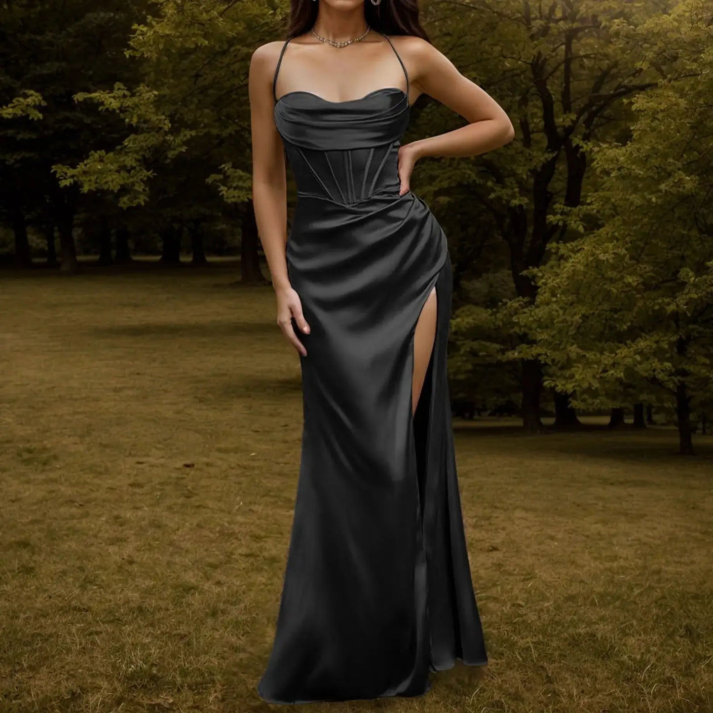 Satin Dress