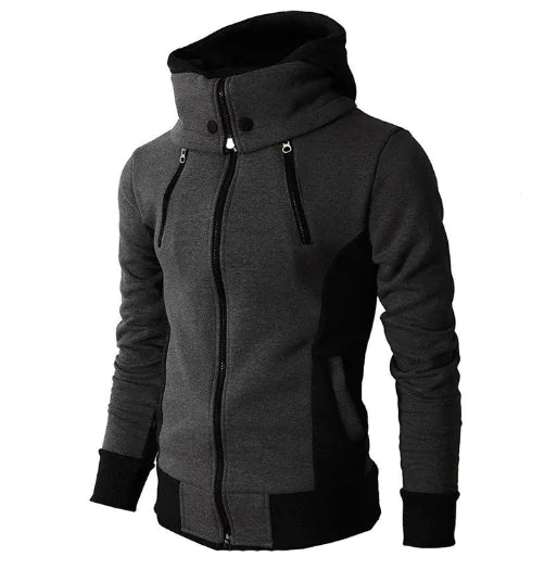 Double Zipper Hoodie Jacket