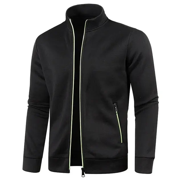Zipper Jackets Standing Collar