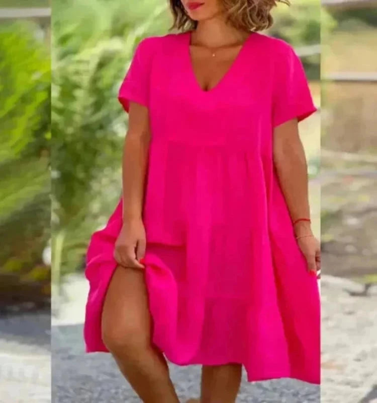 Cotton And Linen Casual Dresses