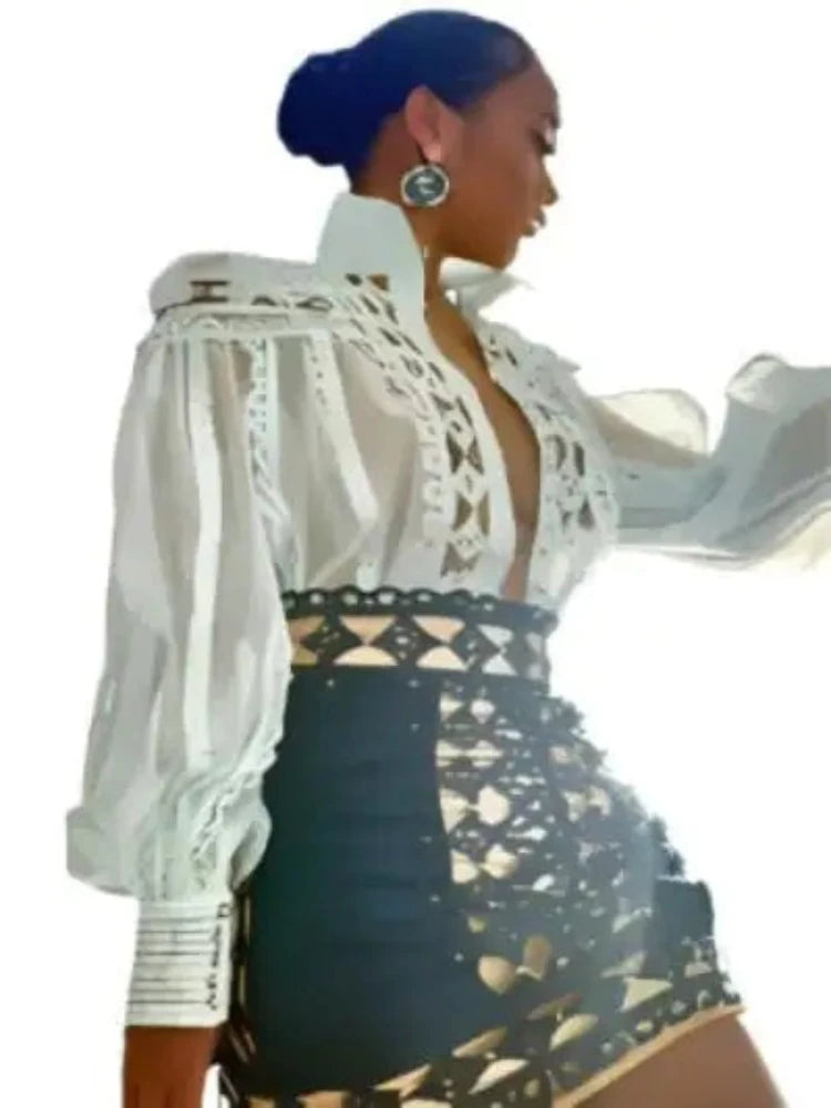 White Vantage Blouse