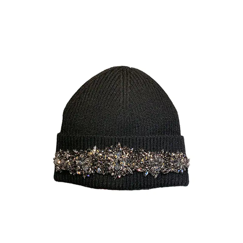 Stylish Woolen Rhinestone Beanies