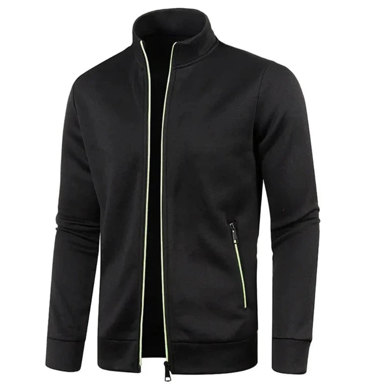 Zipper Jackets Standing Collar