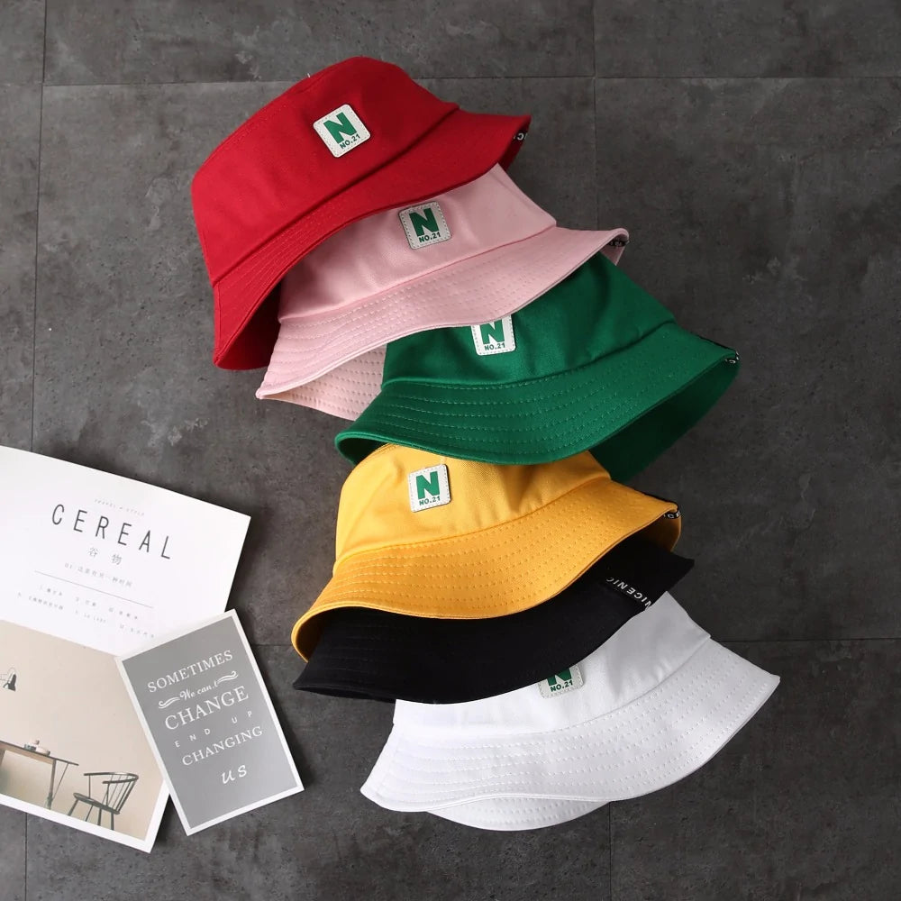 Letter N Bucket Hat Fisherman Hats