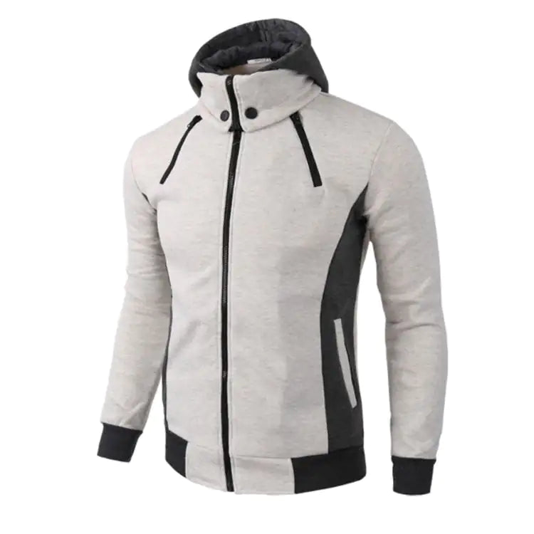 Double Zipper Hoodie Jacket